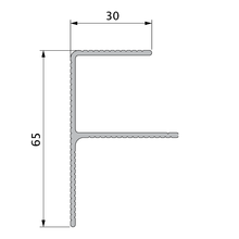 Стартовый F-профиль Twinson Terrace 40х65x6000