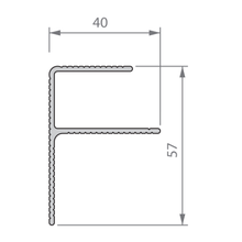 Стартовый F-профиль Twinson Massive 40х57x6000